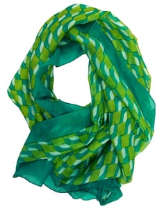 Abstract Design Silk Scarf for Women – Infinity Fashion Summer Scarves